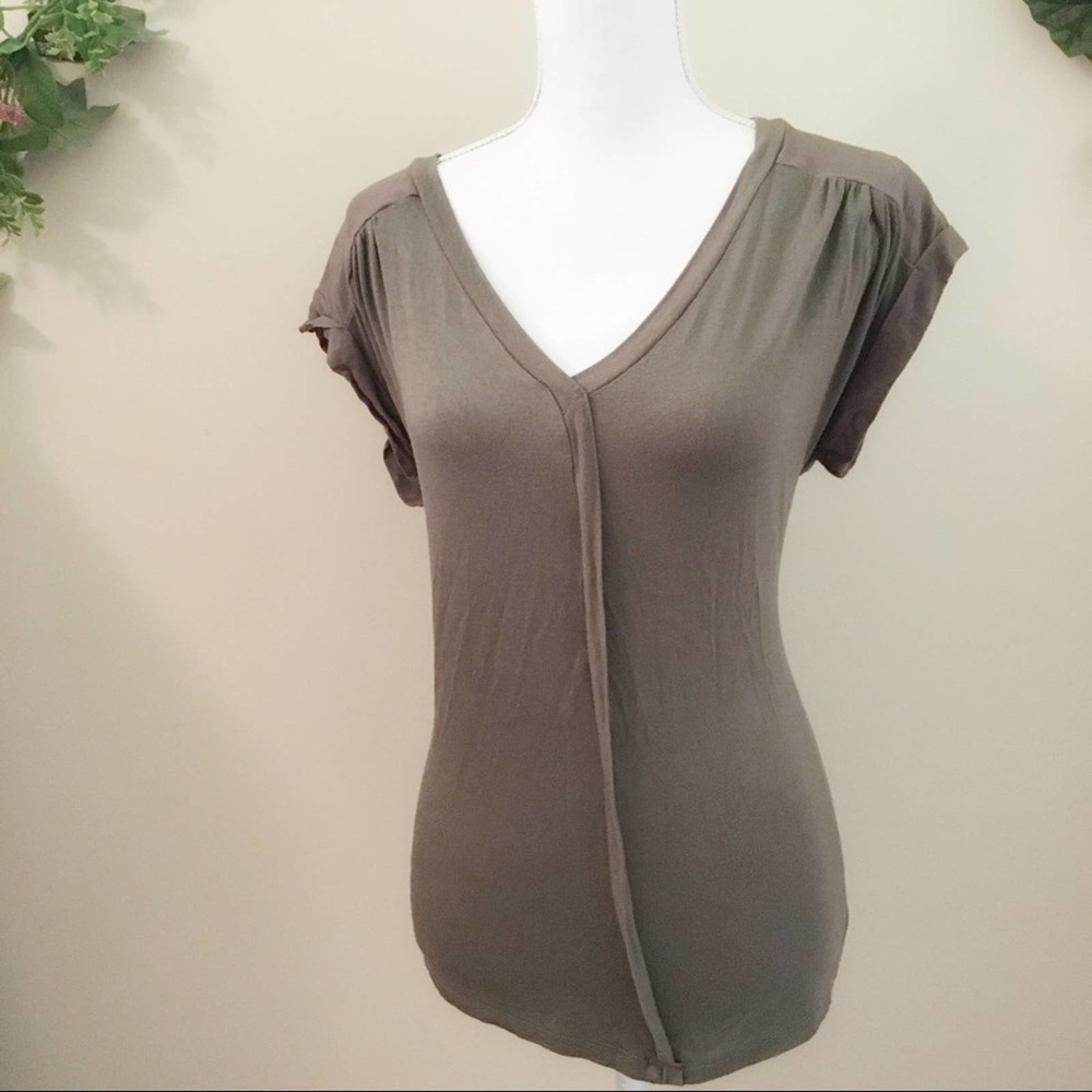 Nordstrom Pleione Olive Green Top Size S